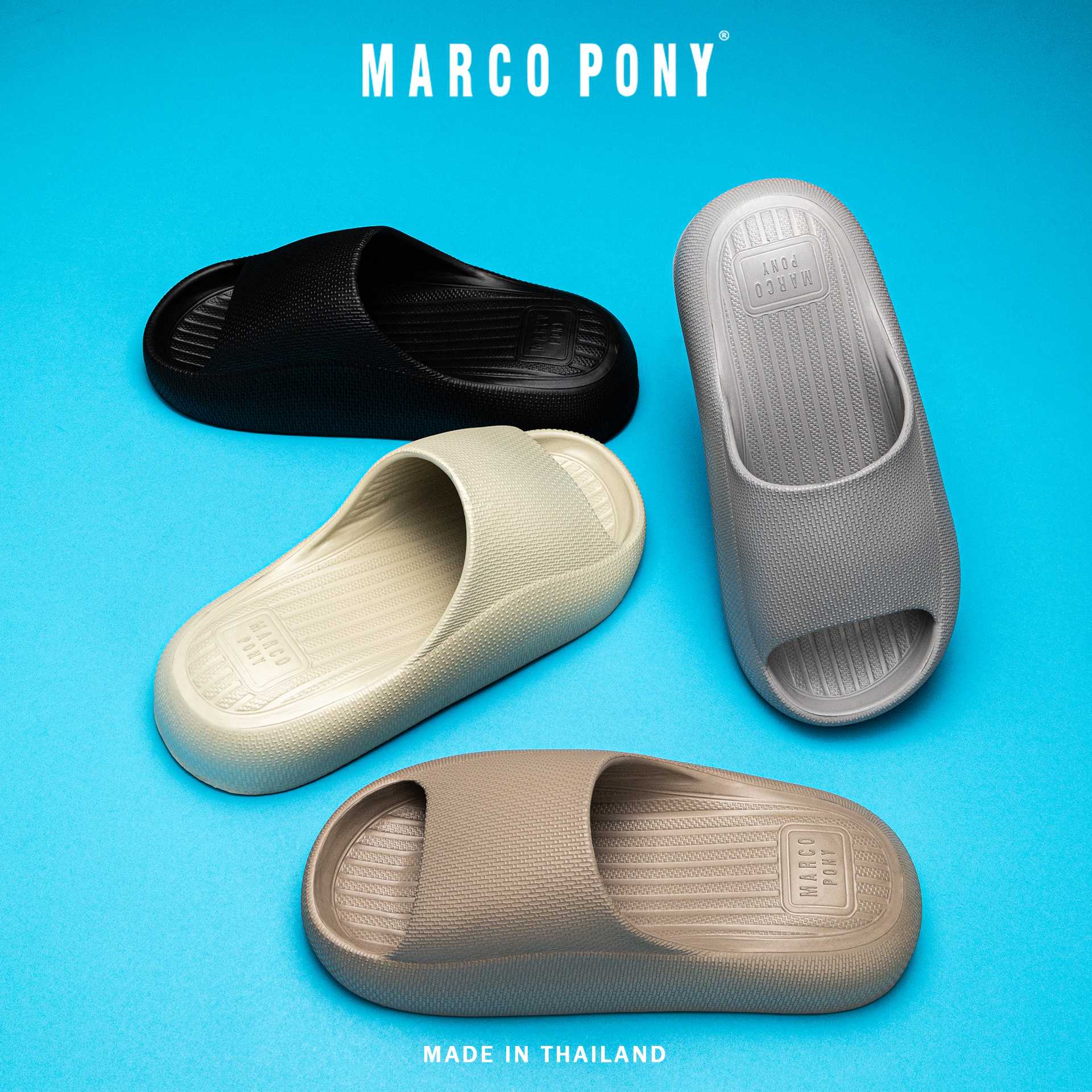 Marco Pony รุ่น MH9028 รองเท้าแตะแบบสวม พื้นอุ้งเท้าแมว Size 36-41