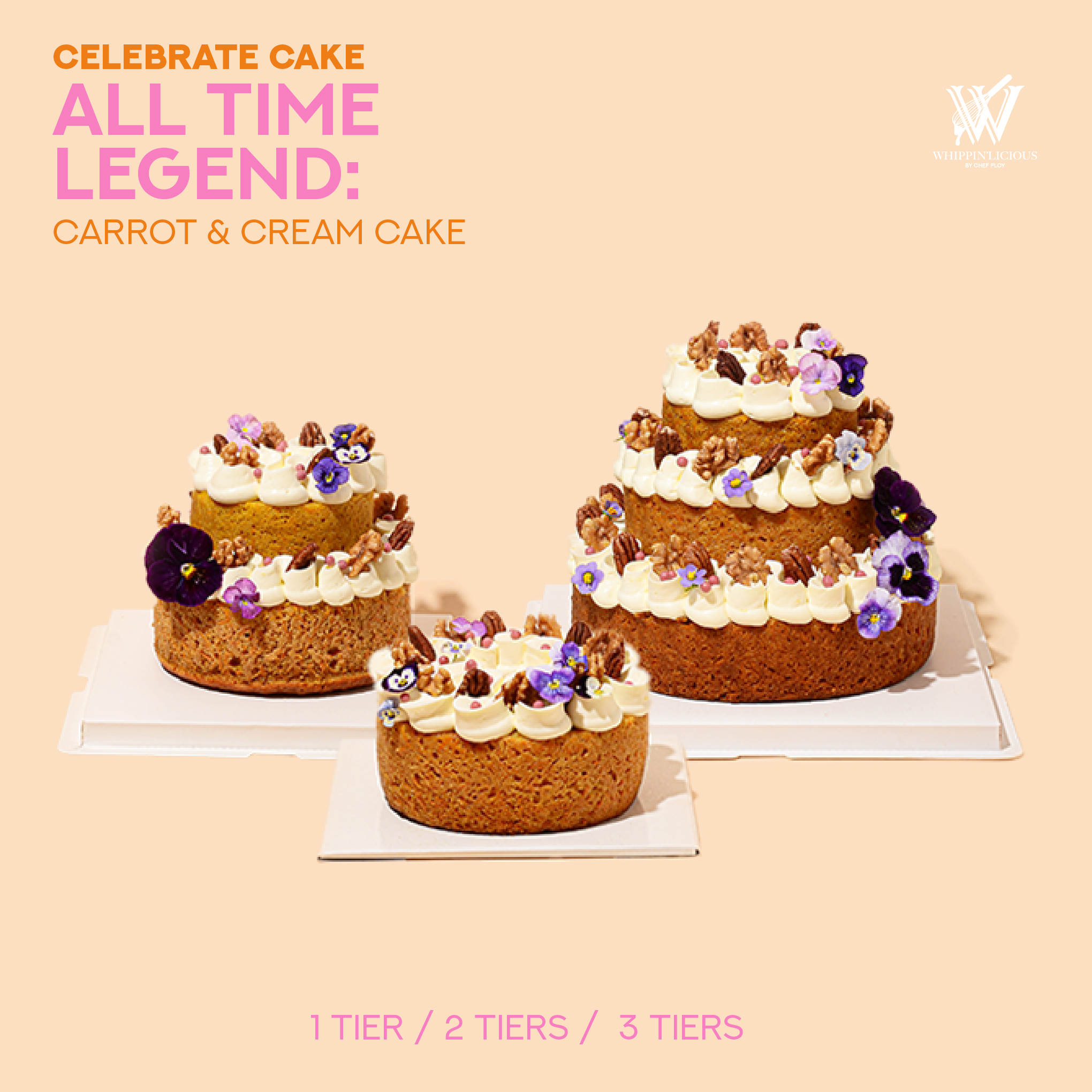 [PRE-ORDER] All-Time Legend : The Original Carrot & Cream Celebrate Cake