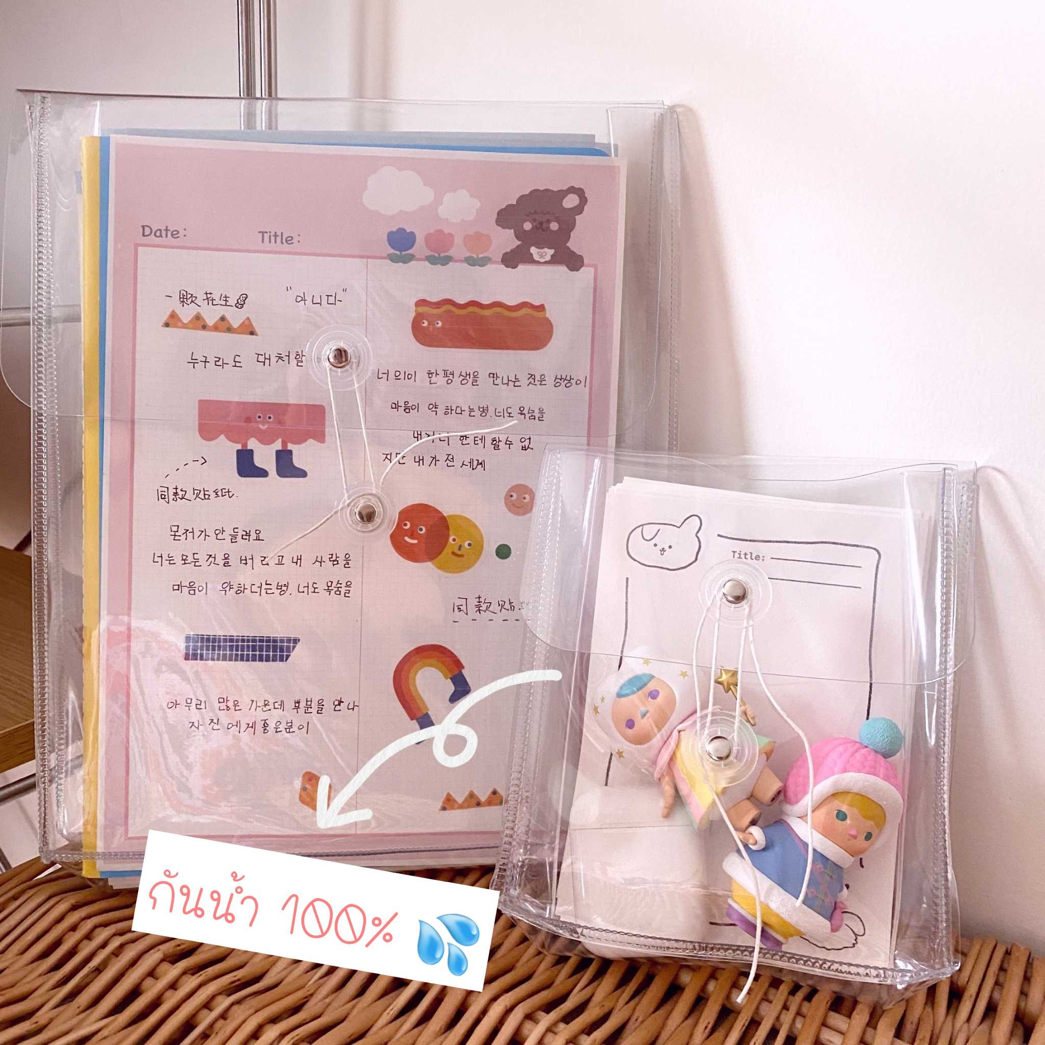 (พร้อมส่ง) กระเป๋าใส PVC กันน้ำ