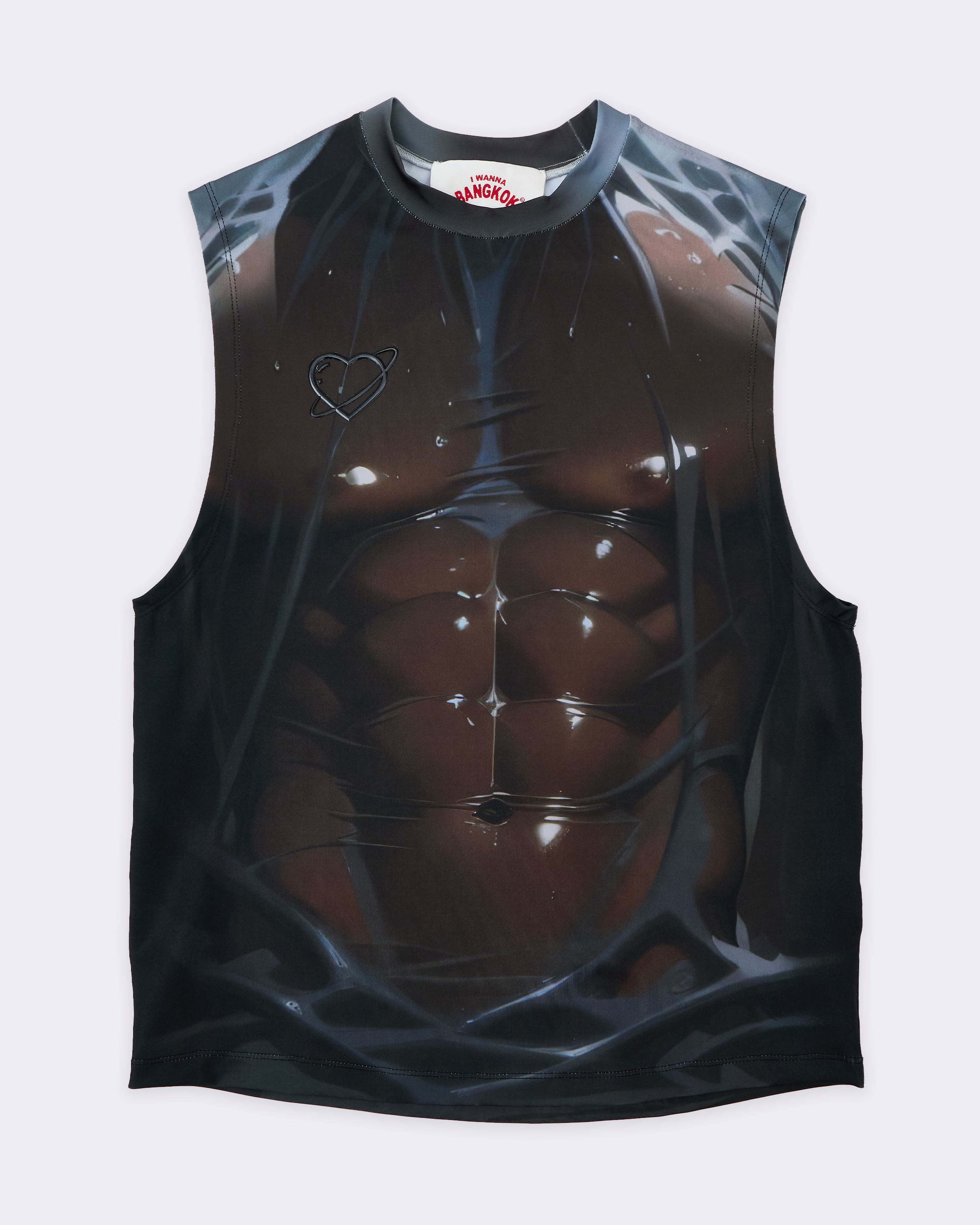 Wet Black Loose Tank