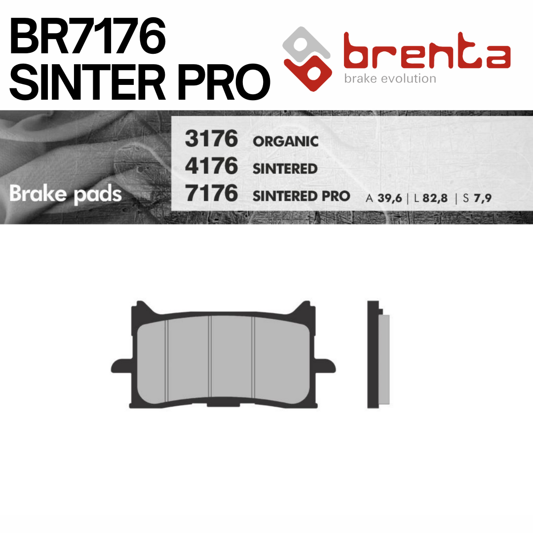 brenta BR7176(Sintered Pro, Front) -  AFRICA TWIN / X-ADV750 / CB CBR650R / CB300R / CB150R