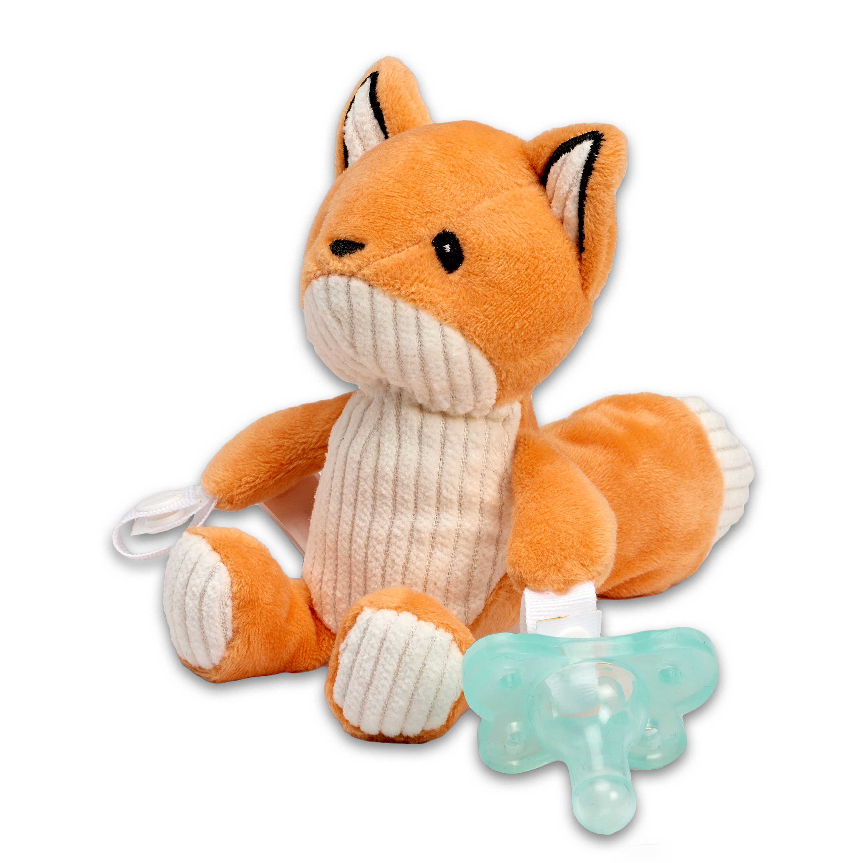 #จุกนมหลอก Dr.Brown's : DRBAC123 Franny the Fox Lovey w/Aqua One-Piece Pacifier