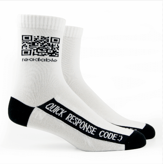 ถุงเท้าสตรีทแฟชั่น QR Code