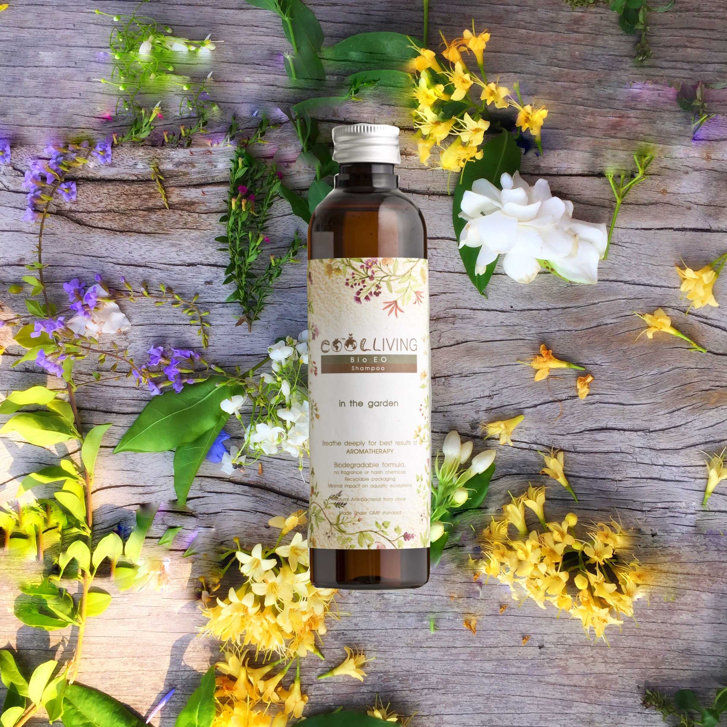 EO Shampoo in the garden Aromatherapy Biodegradable formula