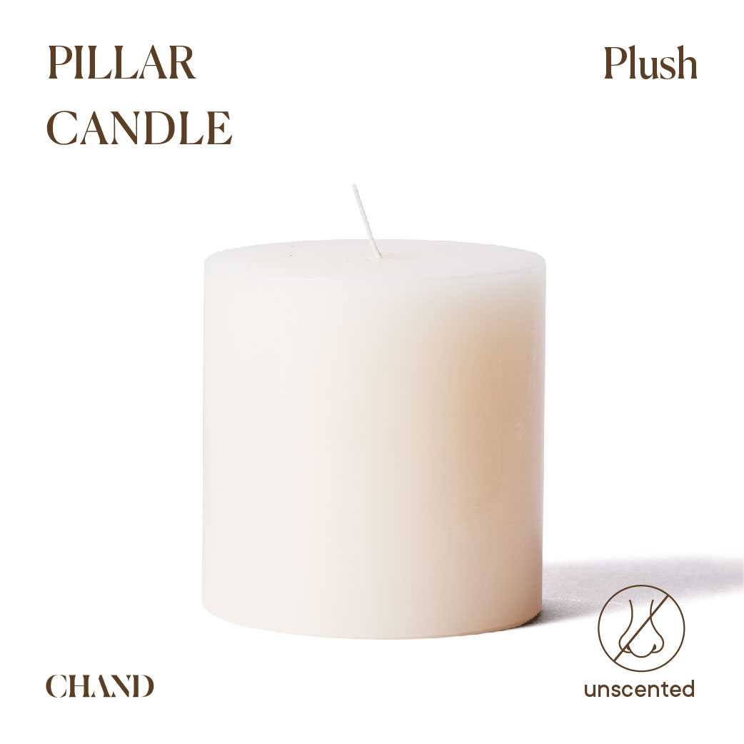 Plush Unscented Pillar
