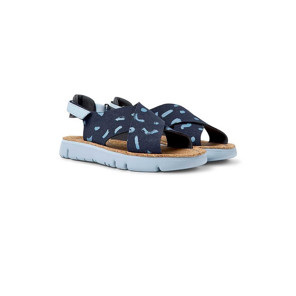 Camper รุ่น Oruga Sandal รองเท้าแตะรัดส้นหนัง ผู้หญิง สี Multicolor - K200157-050