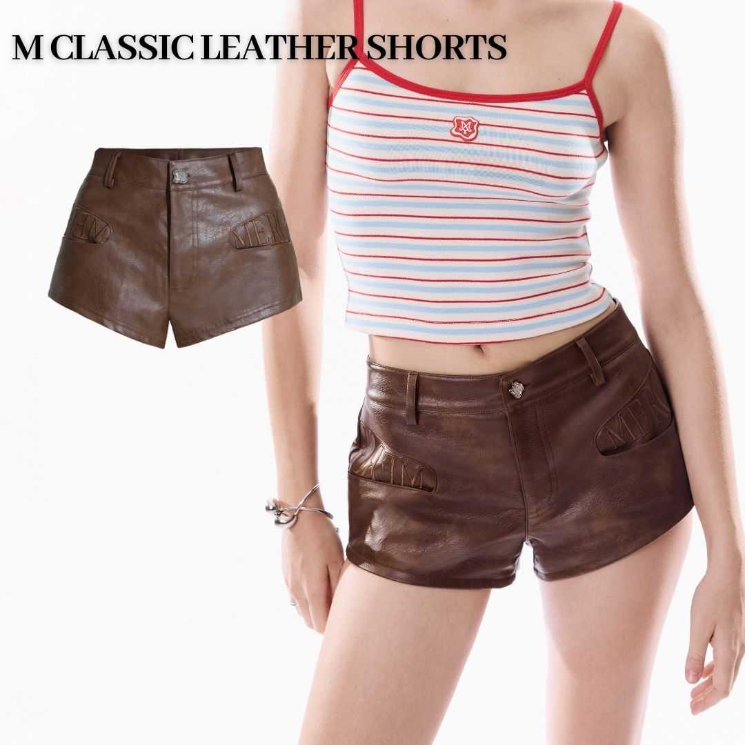 Merge Official - M Classic Leather Shorts (พร้อมส่ง)
