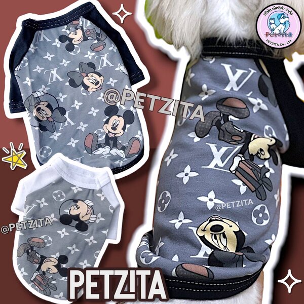 🇹🇭พร้อมส่ง🇹🇭 😍😎 เสื้อผ้านิ่มลายสุดเท่ห์ for pet เสื้อผ้าสัตว์เลี้ยง สุนัข หมา แมว