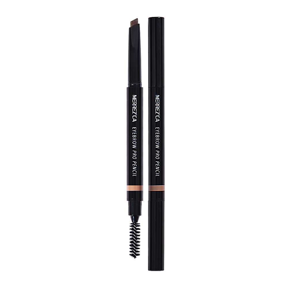 ( EXP. 2025-05-30) Merrezca Eyebrow Pro Pencil ดินสอเขียนคิ้วหัวตัดใช้งานได้ 2 ด้าน สีสวยชัด ติดทน