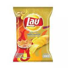 Lays เลย์ ร็อค หมึกย่าง ฮอตชิลลี่ 75 กรัม