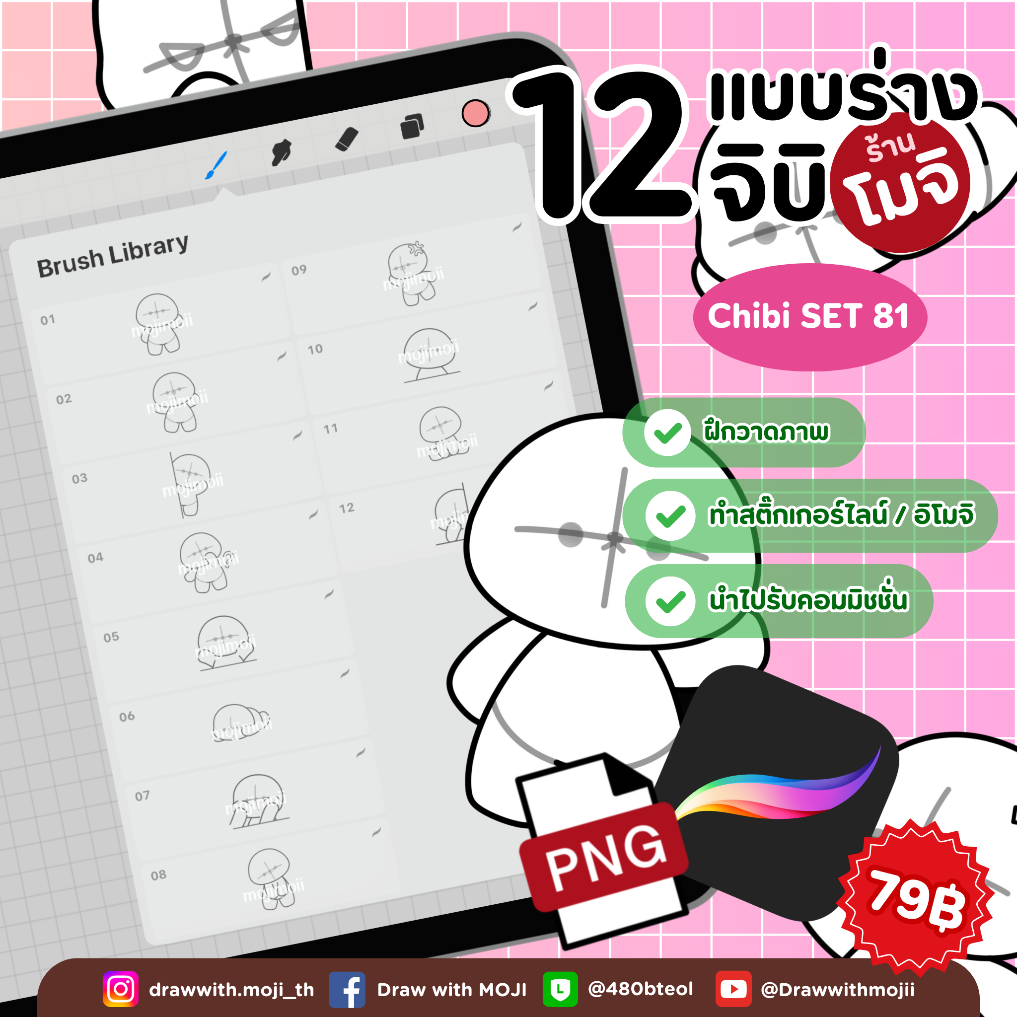บรัชแบบร่างจิบิ เซต 81 (จิบิตุ๊กตา)