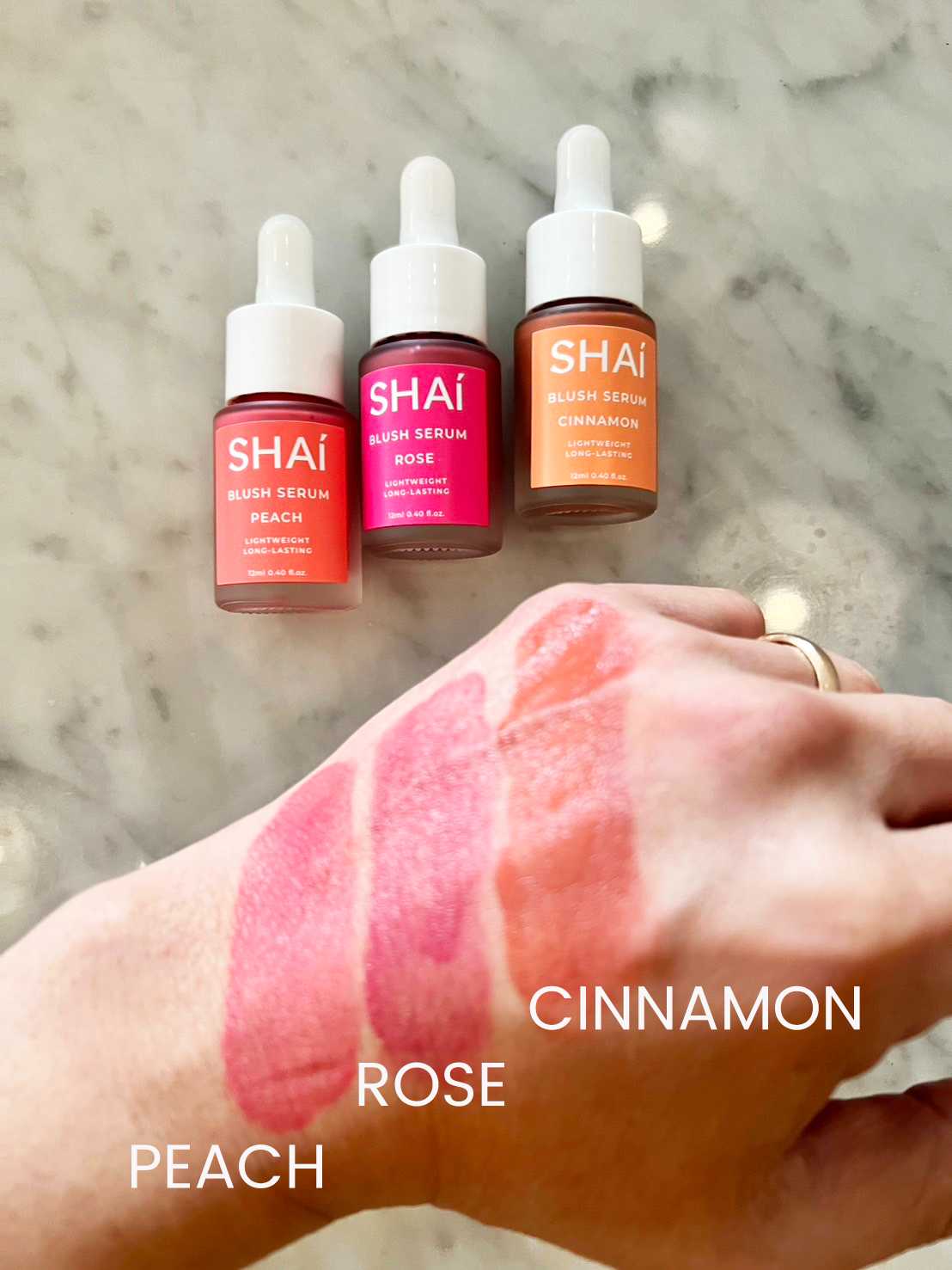 SHAI BLUSH SERUM 3 เฉดสีใหม่ ROSE, PEACH, CINNAMON