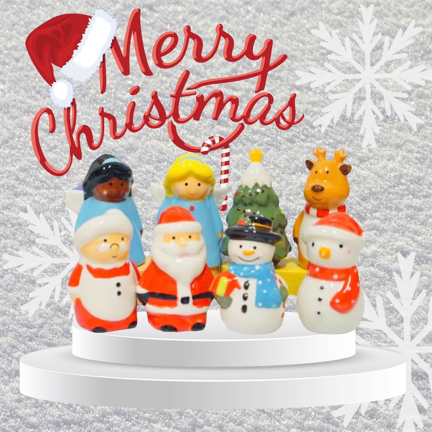 🦌🎅🏻𝑪𝒉𝒓𝒊𝒔𝒕𝒎𝒂𝒔 𝑺𝒆𝒂𝒔𝒐𝒏𝒊𝒏𝒈 𝑩𝒐𝒕𝒕𝒍𝒆🎄🌟 ขวดเกลือพริกไทย