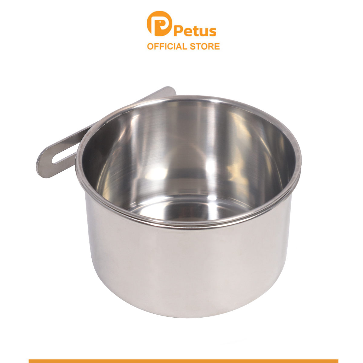 ชามอาหารสัตว์เลี้ยง ชามสแตนเลส Steel pet bowl แบบแขวนกรง มี 3 ขนาด