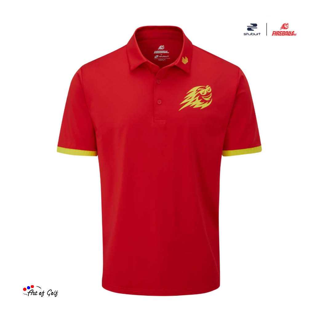 Stuburt x LIV Golf Fireballs Madrid Polo Shirt (Red)