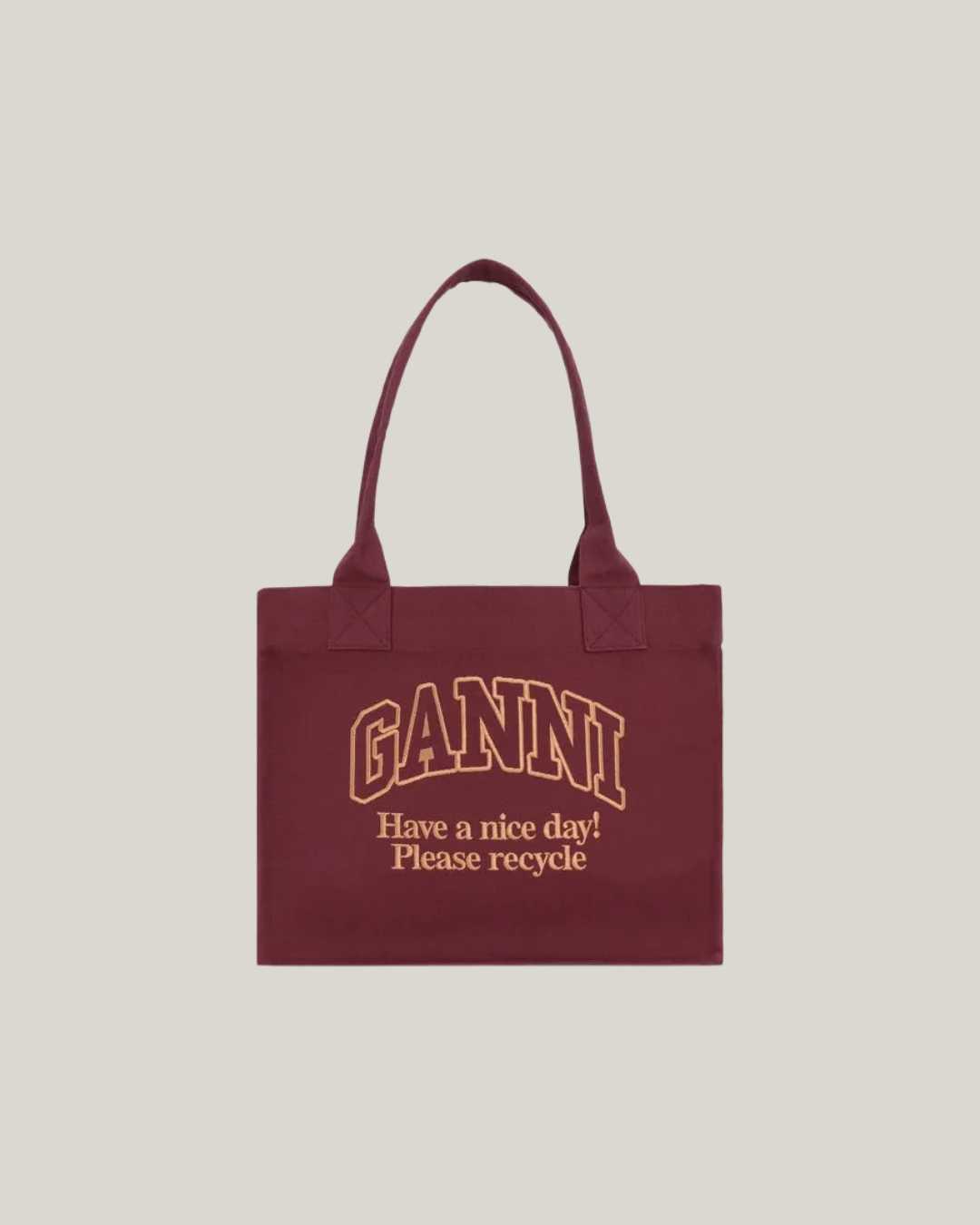 GANNI | Canvas Logo Tote