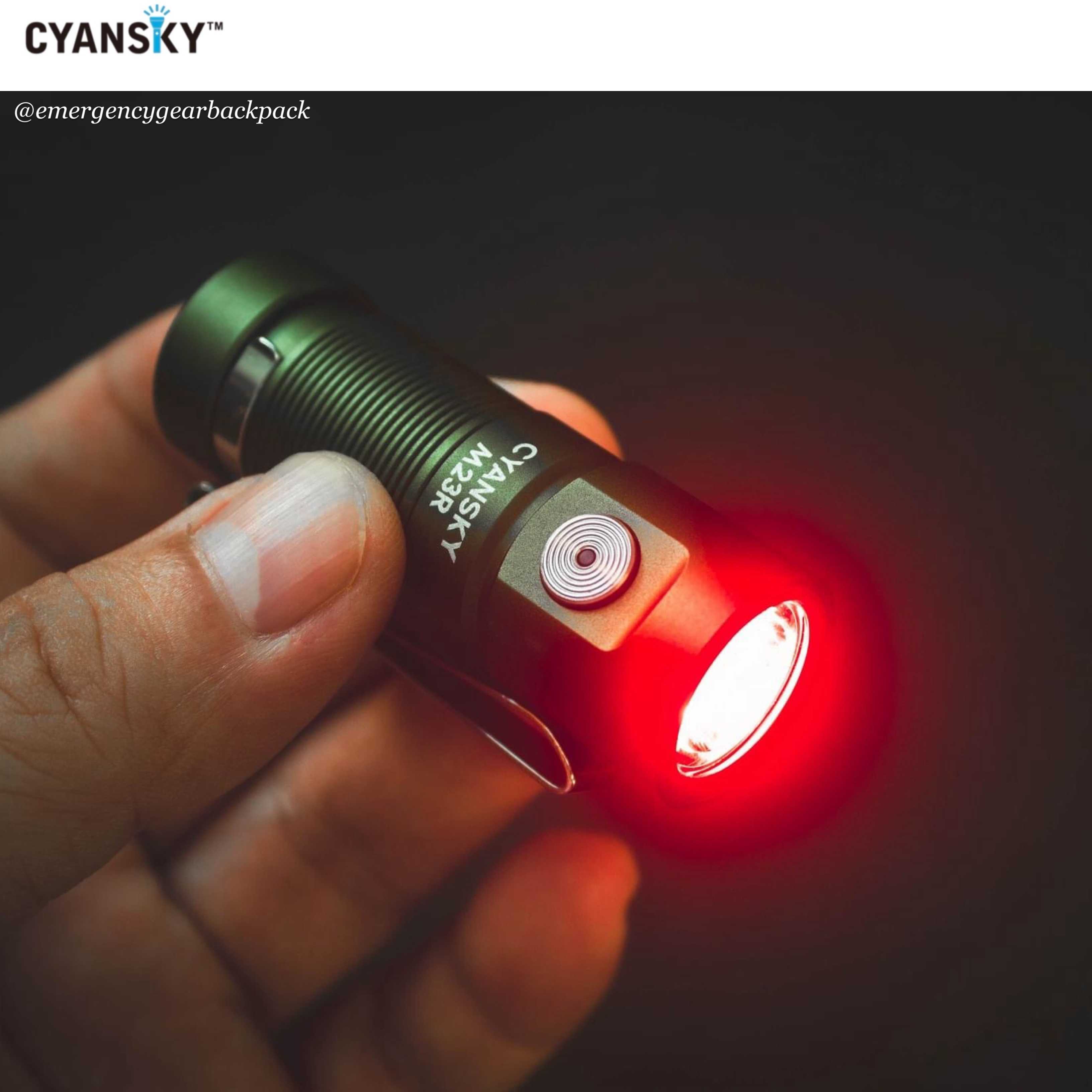 Cyansky M23R HIgh Performannce EDC Flashlight 1200 Lumens 110M