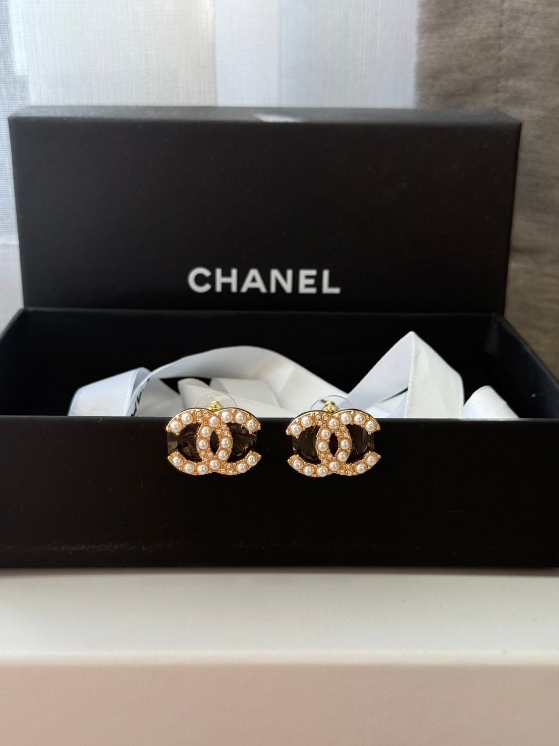 ต่างหู Chanel มุกอะไหล่ทอง (งาน1:1)