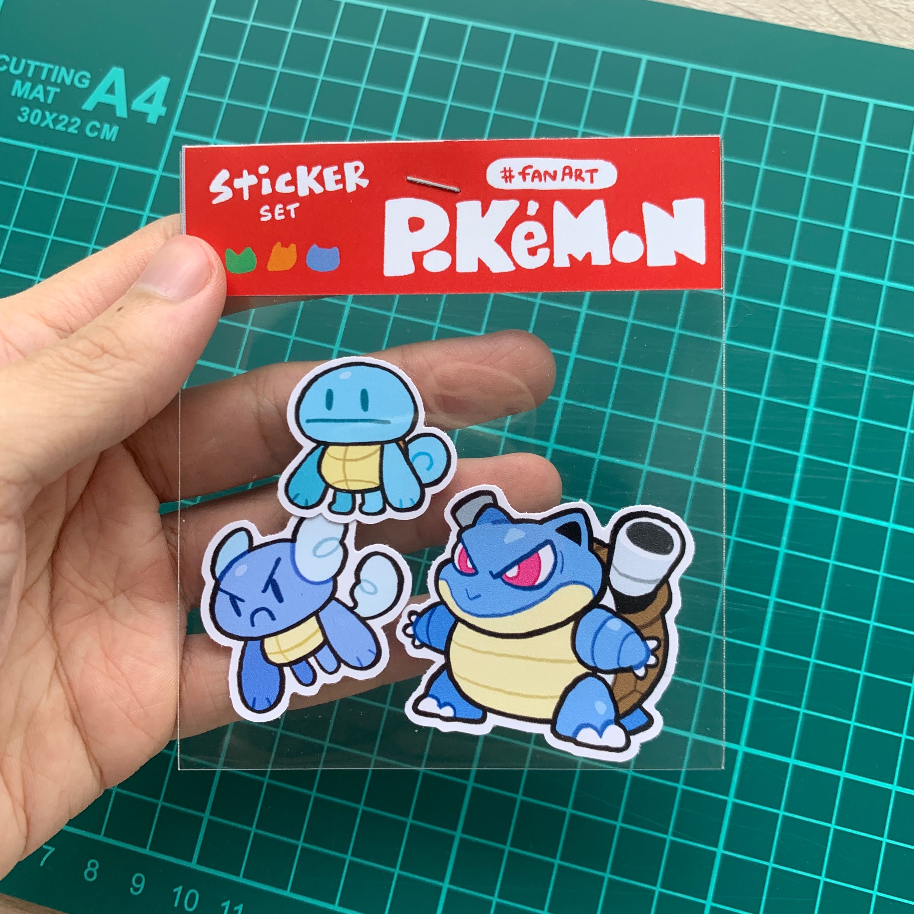Pokemon-Sticker-Gen1 น้ำ