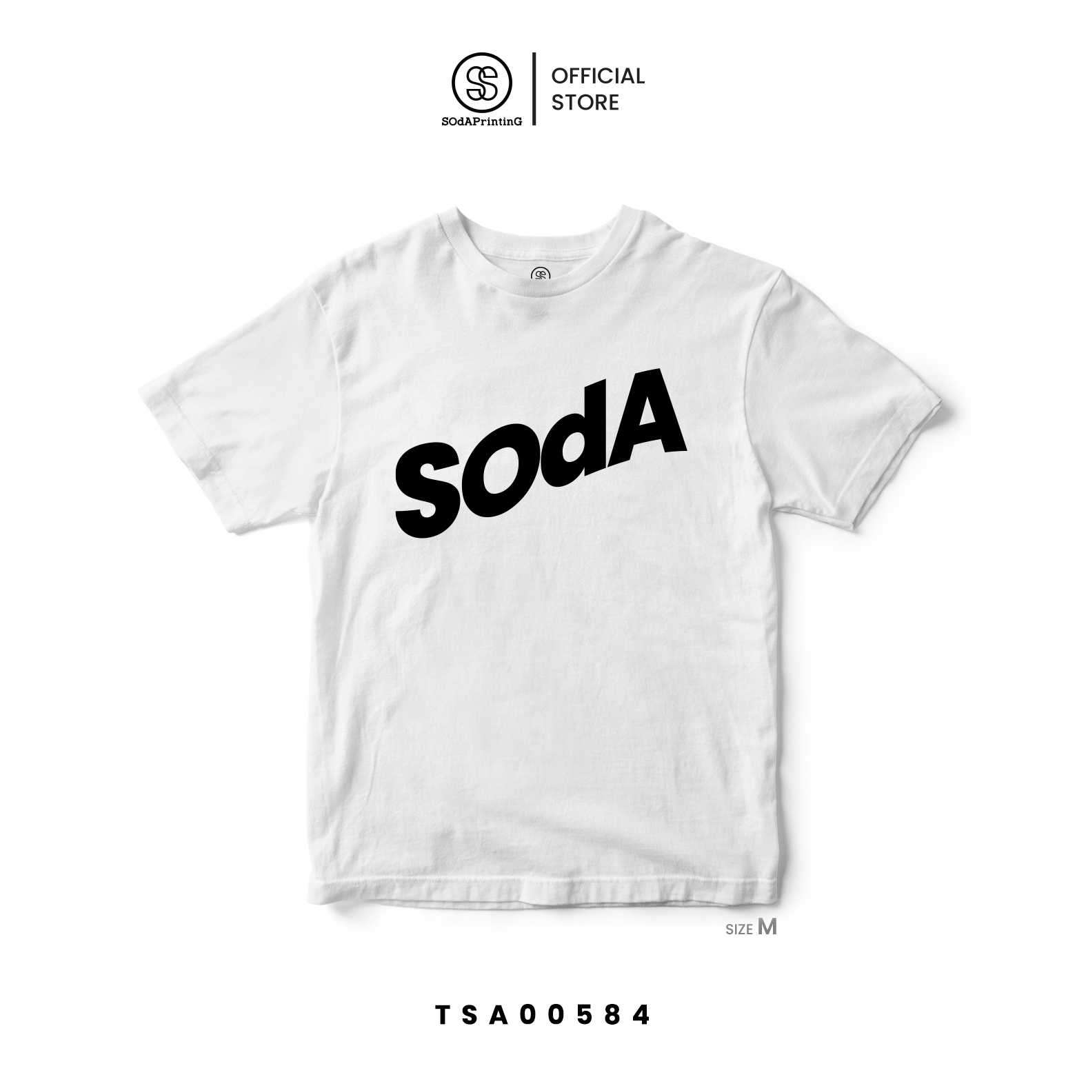 เสื้อยืด พิมพ์ลาย SOdA-โซดา | สีขาว รหัส TSA00584-TSA00585 (C20) #SOdAPrintinG
