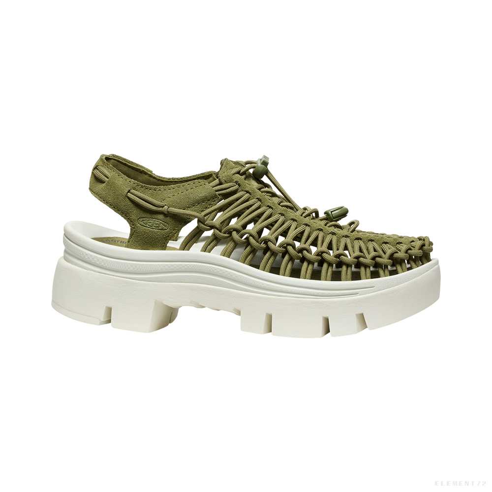 Keen รองเท้า All Gender UNEEK PLT (MARTINI OLIVE/STAR WHITE)