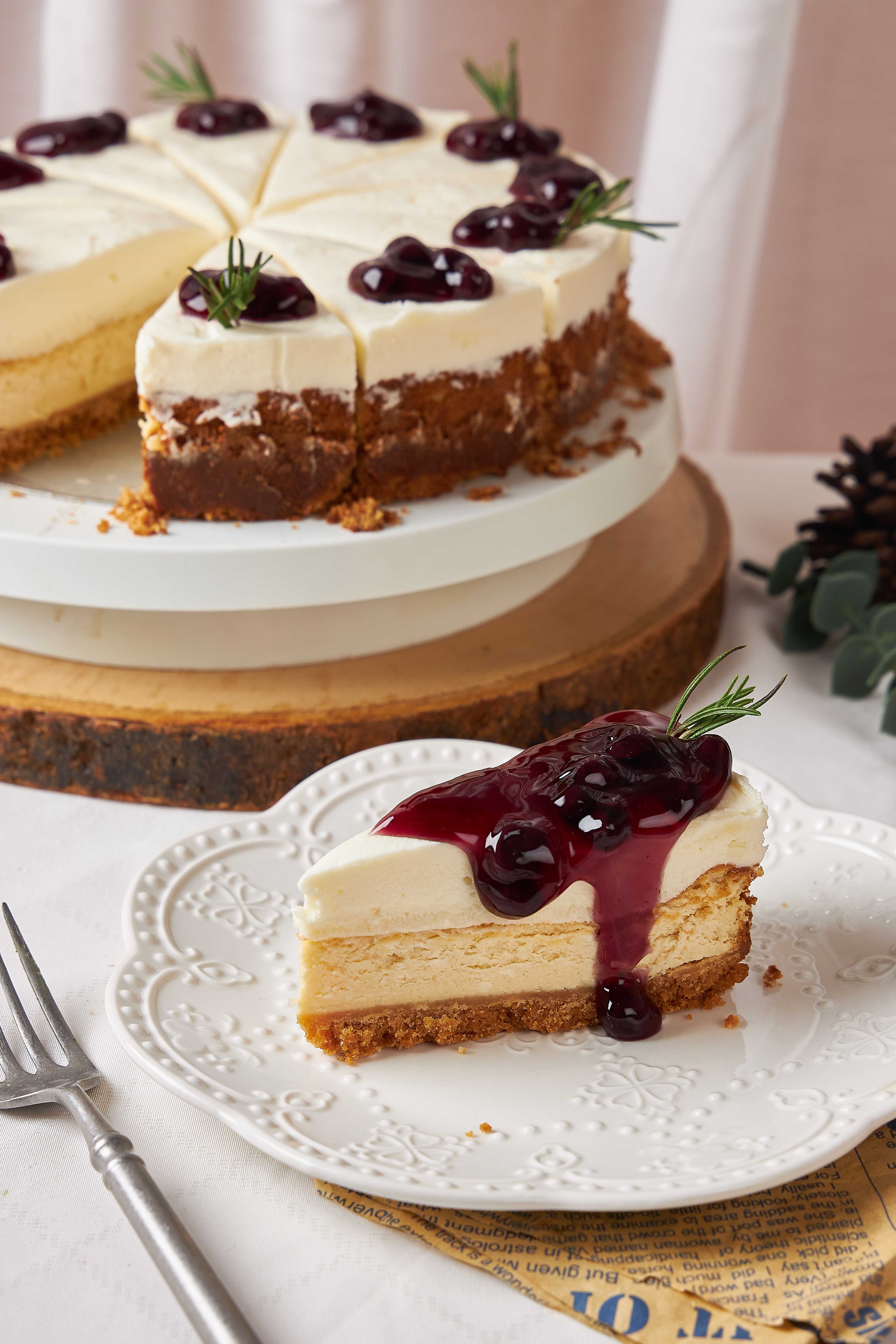 Blueberry Cheese Cake ชีสเค้กบลูเบอร์รี่ (ขั้นต่ำ 6 ชิ้น)