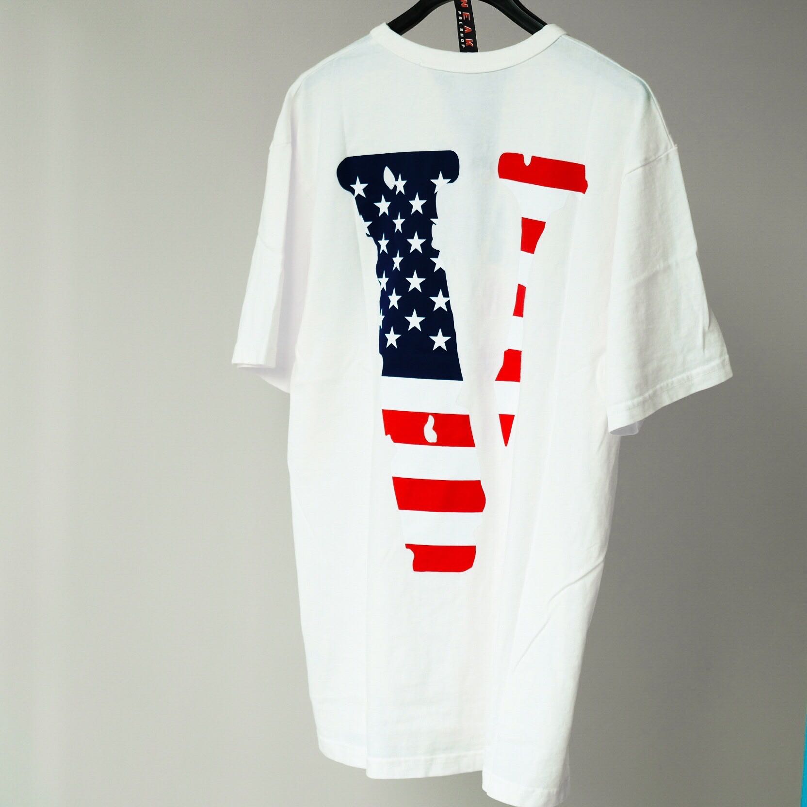 Vlone “USA” Friend White Tee 