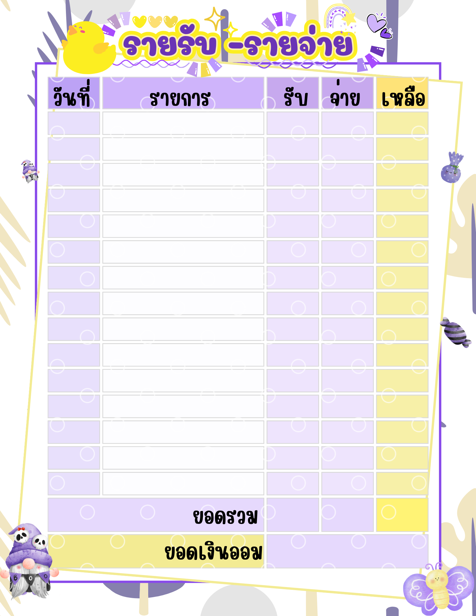 แผนงานตารางงาน น่ารักน๋องมี่มี่ กรกฎาคม 2024