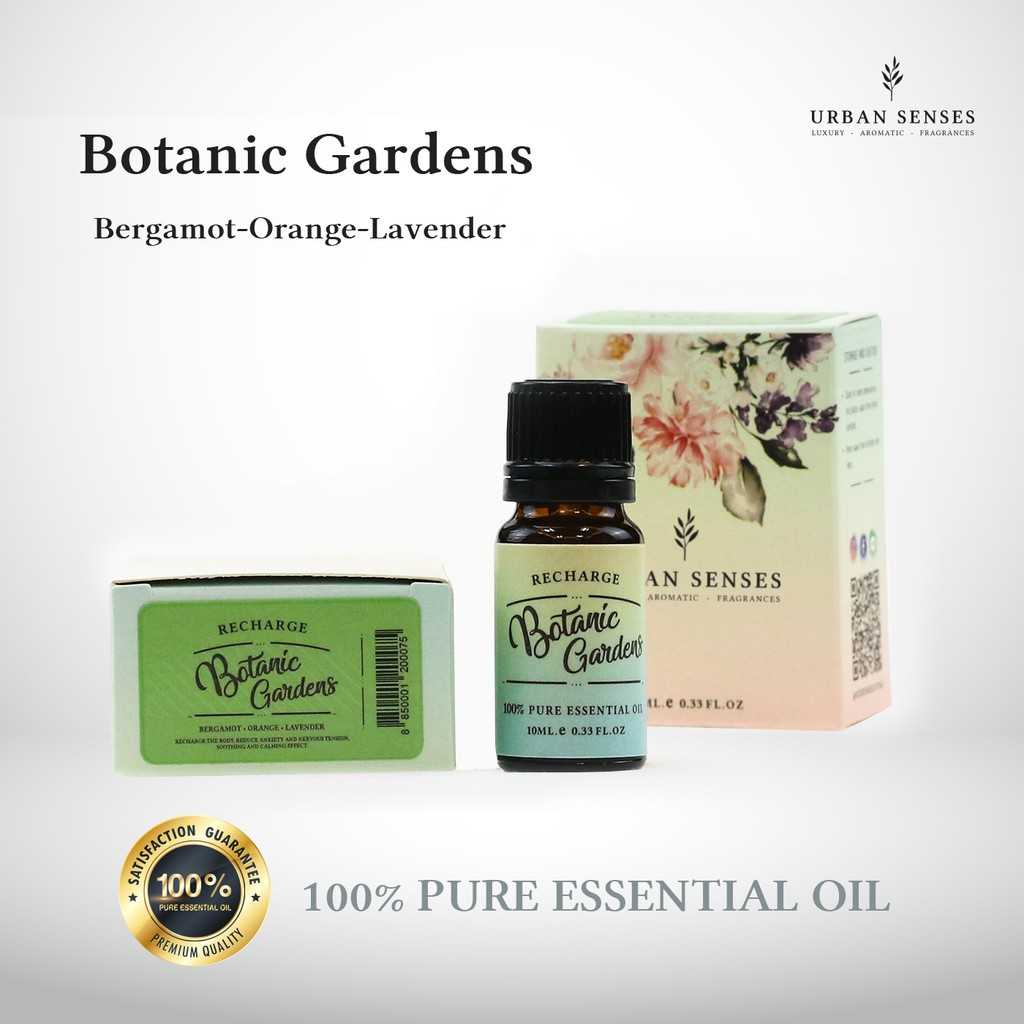 น้ำมันหอมระเหย อโรมา น้ำมันสกัดบริสุทธิ์แท้ 100% Urban Senses Pure Essential Oil - Botanic Gardens