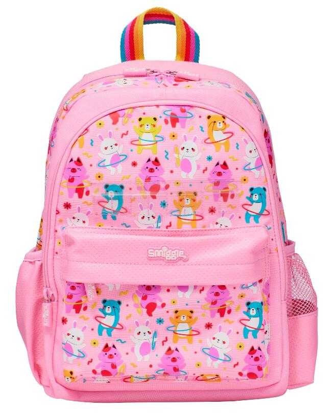 กระเป๋านักเรียนSmiggle กระเป๋า ลายหมีname ขนาด 14 นิ้ว ของแท้ พร้อมส่งในไทย💕✔