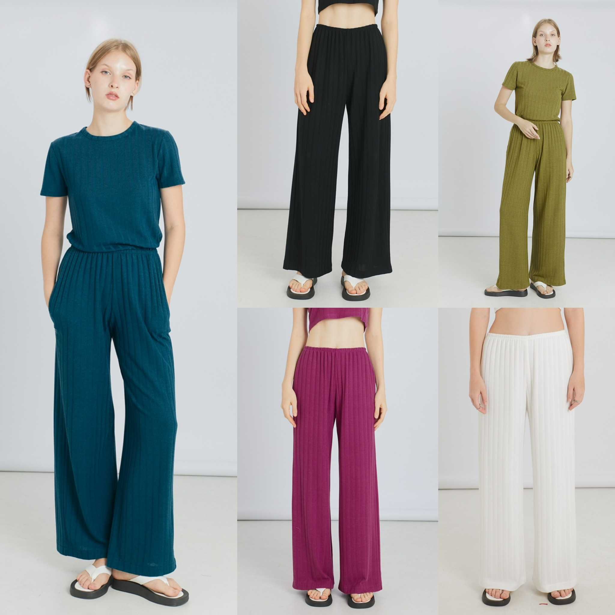 picht - Loom pants ขายาวไหมพรม เอวยางยืด (The Knit Collection)