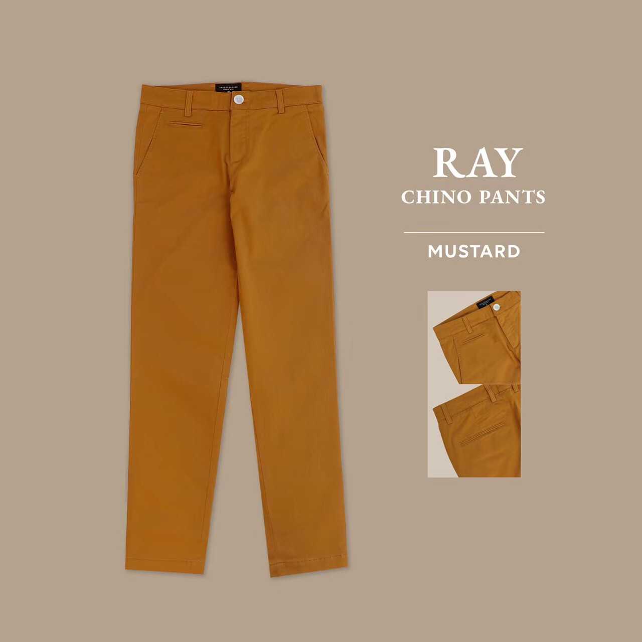 RAY CHINO PANTS - MUSTARD