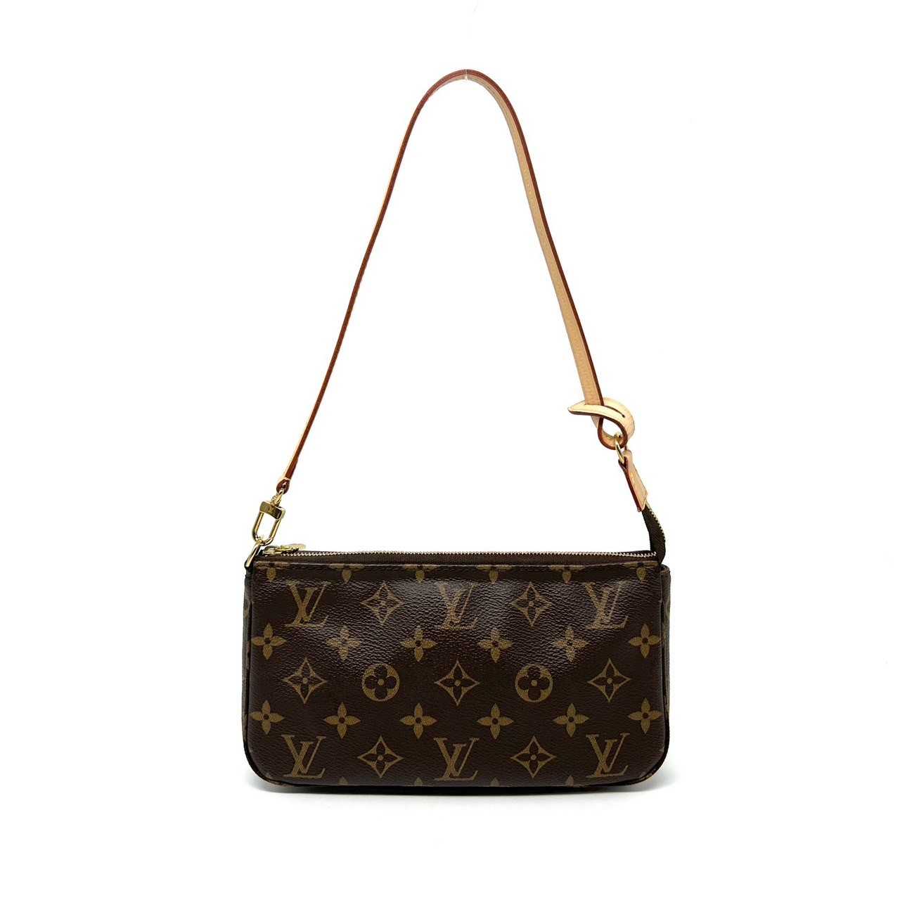 LV Pochette accessoires monogram ghw microchip