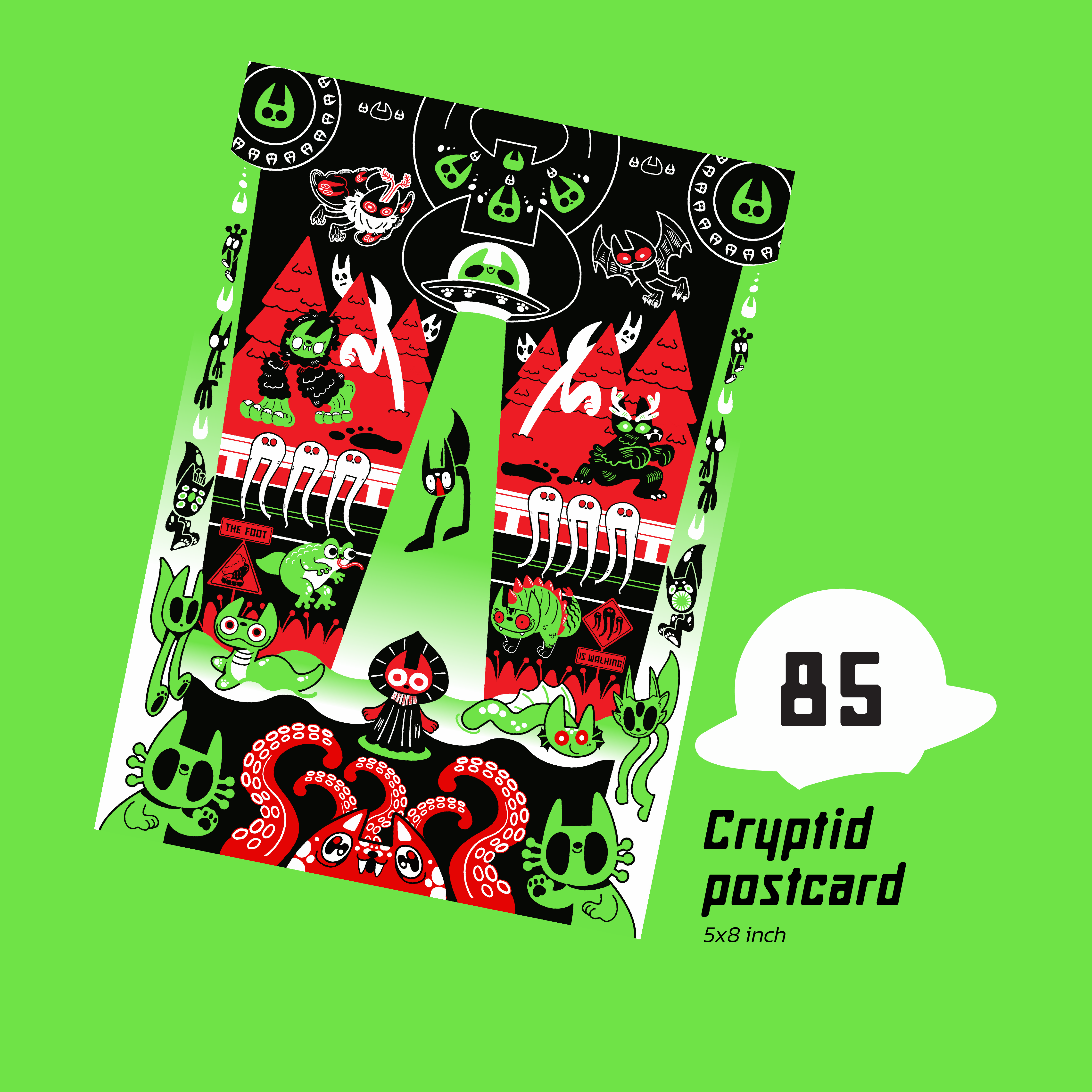 Cryptid postcard