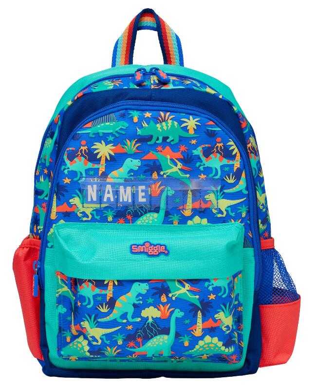 กระเป๋านักเรียนSmiggle กระเป๋า ลายไดโนname ขนาด 14 นิ้ว ของแท้ พร้อมส่งในไทย💕✔
