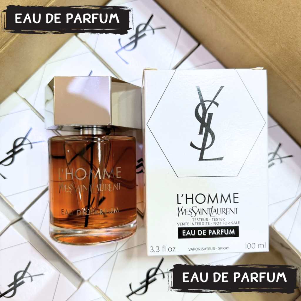 (EDP) YSL L'Homme Eau De Parfum 100 ml เทสเตอร์ กล่องขาว ป้ายไทย