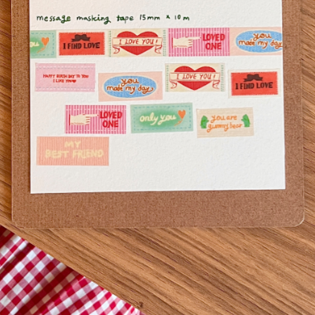 [a letter from] masking tapes