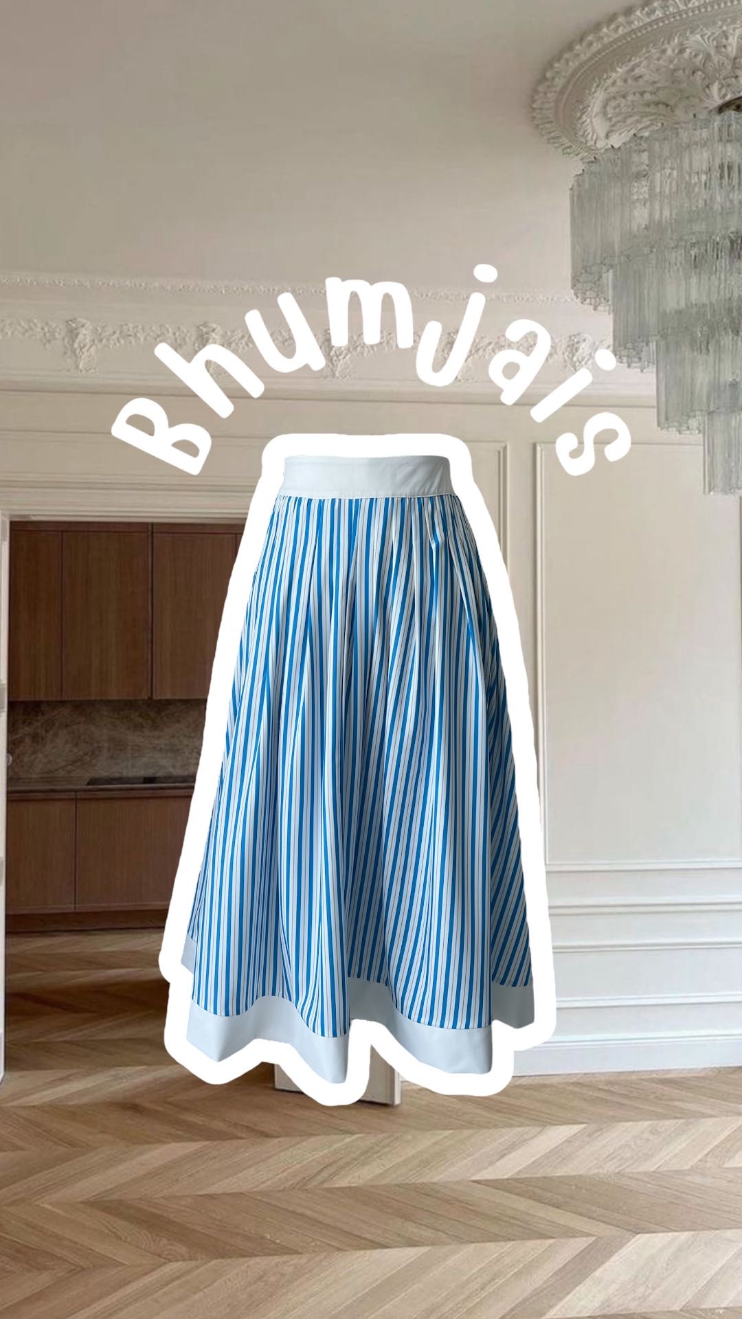 #BJstripedSkirt250422 (690THB)