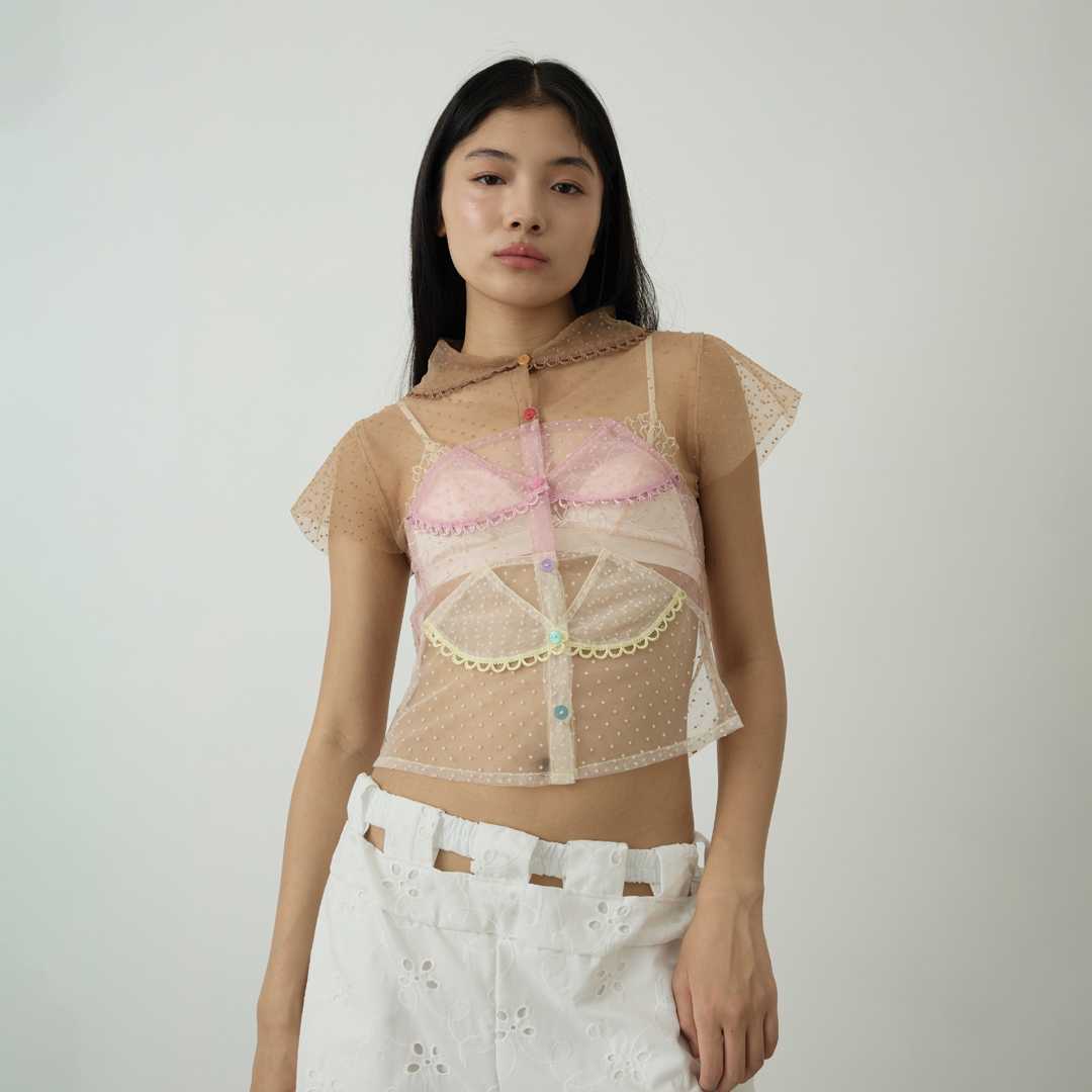 BLACKDOG BKK - Dot triple collar shirt เชิ้ตแขนสั้นคอบัว - AW2509