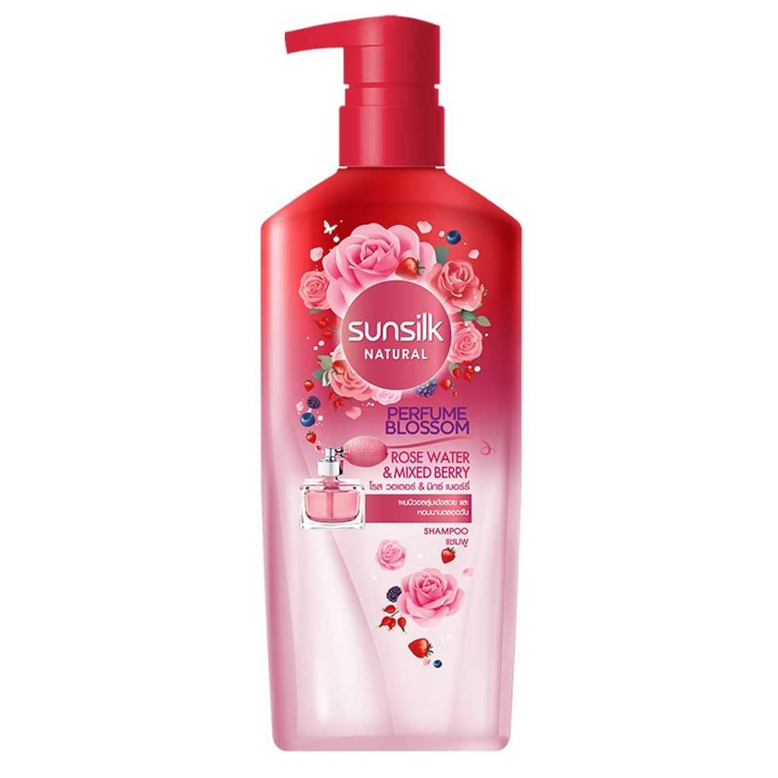 [Unilever] ซันซิล เนเชอรัล แชมพู เพอร์ฟูมบลอสซั่ม โรสวอเตอร์แอนด์มิกซ์เบอร์รี่  ขนาด 425 มล.