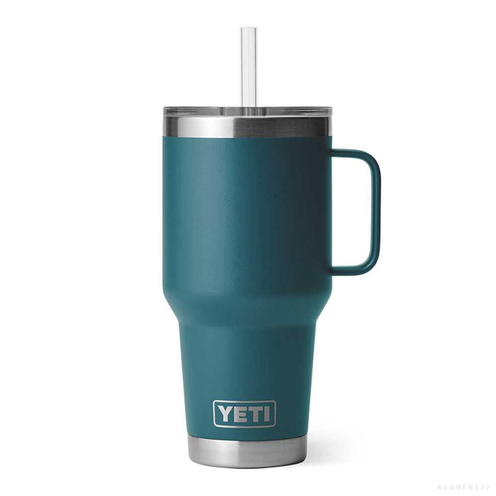 YETI แก้วเยติ เก็บความเย็น รุ่น RAMBLER 35 OZ MUG WITH STRAW LID AGAVE TEAL