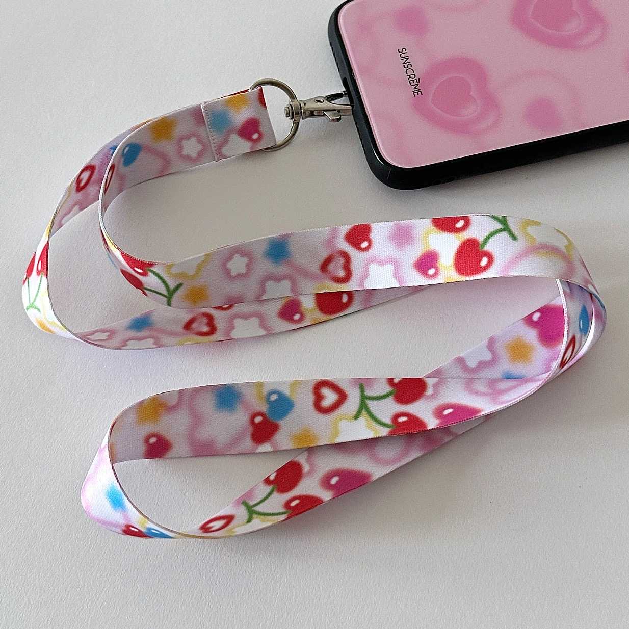 DREAMY CHERRY LANYARD (สายคล้องบัตร)