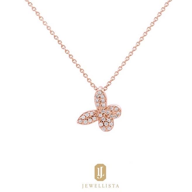 Jewellista จี้พร้อมสร้อย Abigale เงินแท้925 ประดับพลอย Zirconia