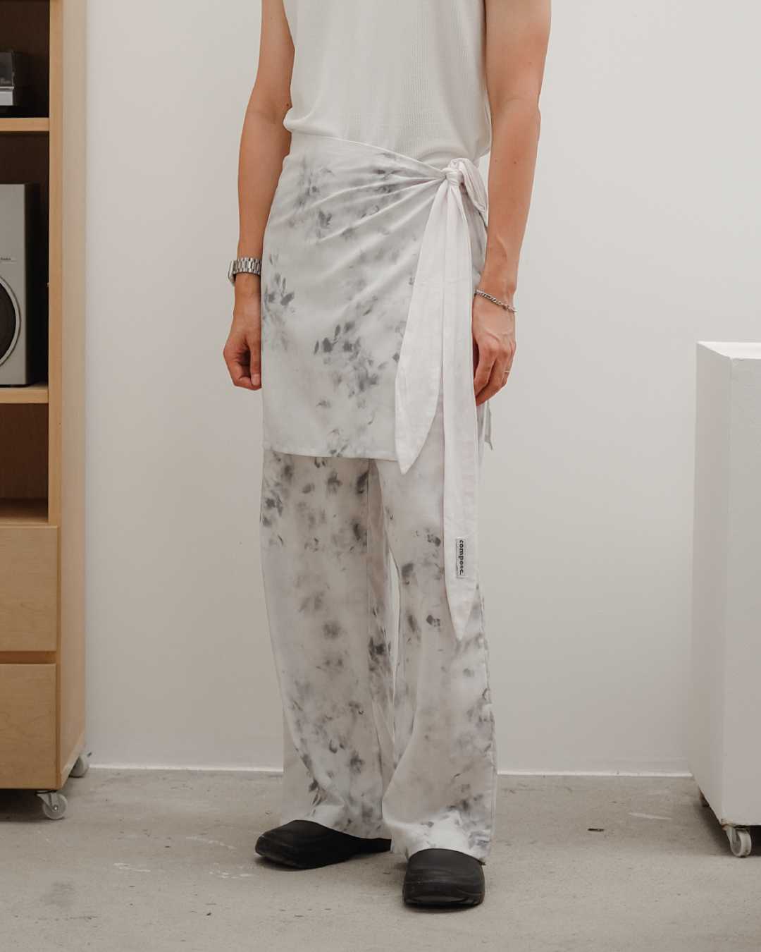 Resort Print-Layered Pants