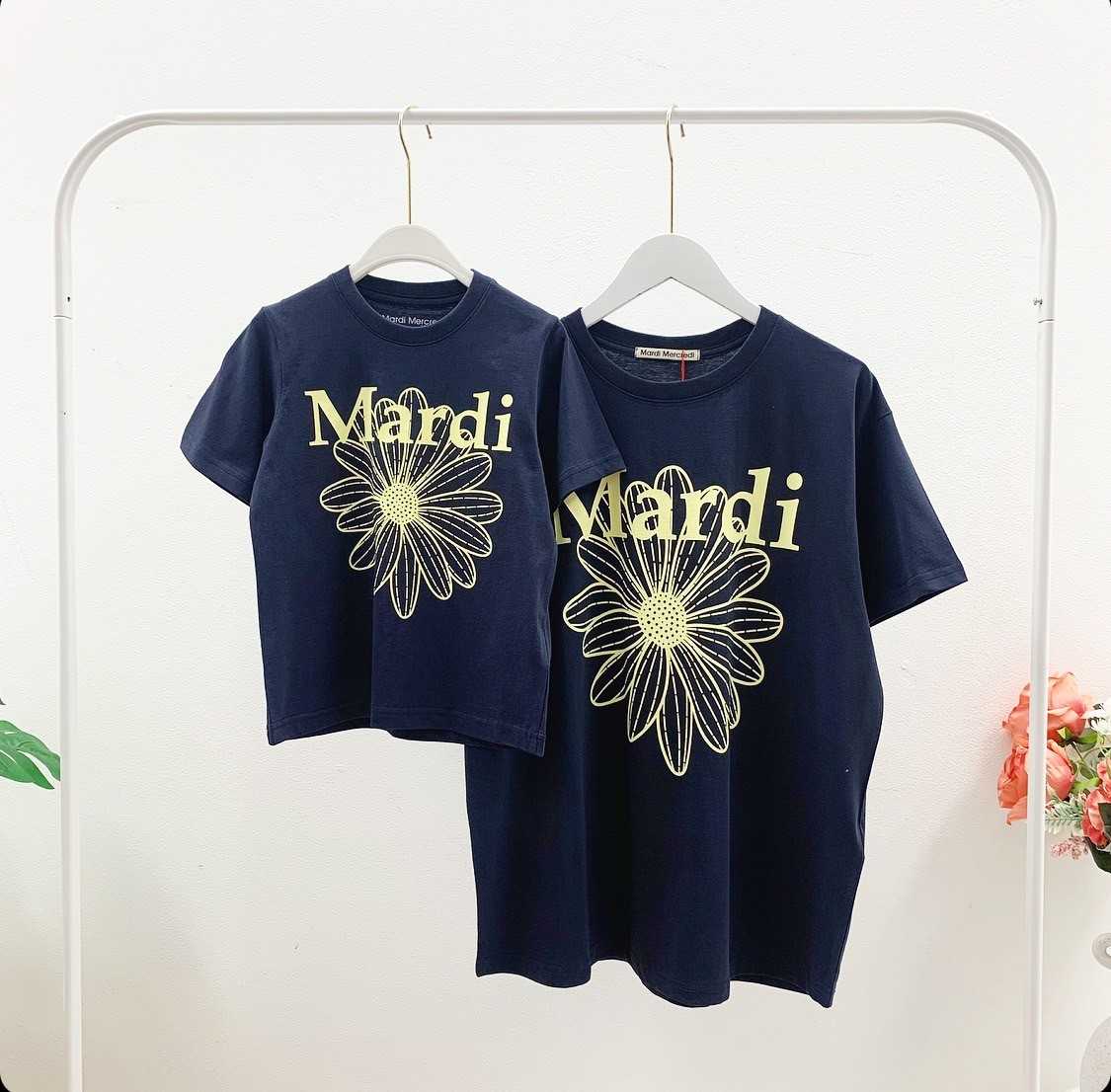 Mardi Flower T-SHIRT (์Navy/Lemon)