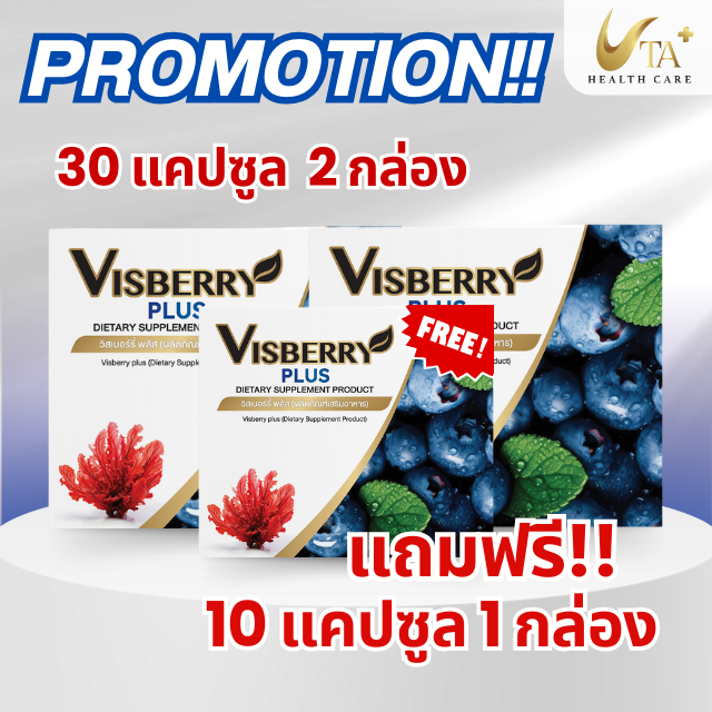 Vizberry Plus ตาล้า พร่ามัว ตาแห้ง ปวดกระบอกตา ป้องกันอนุมูลอิสระทำลายดวงตา
