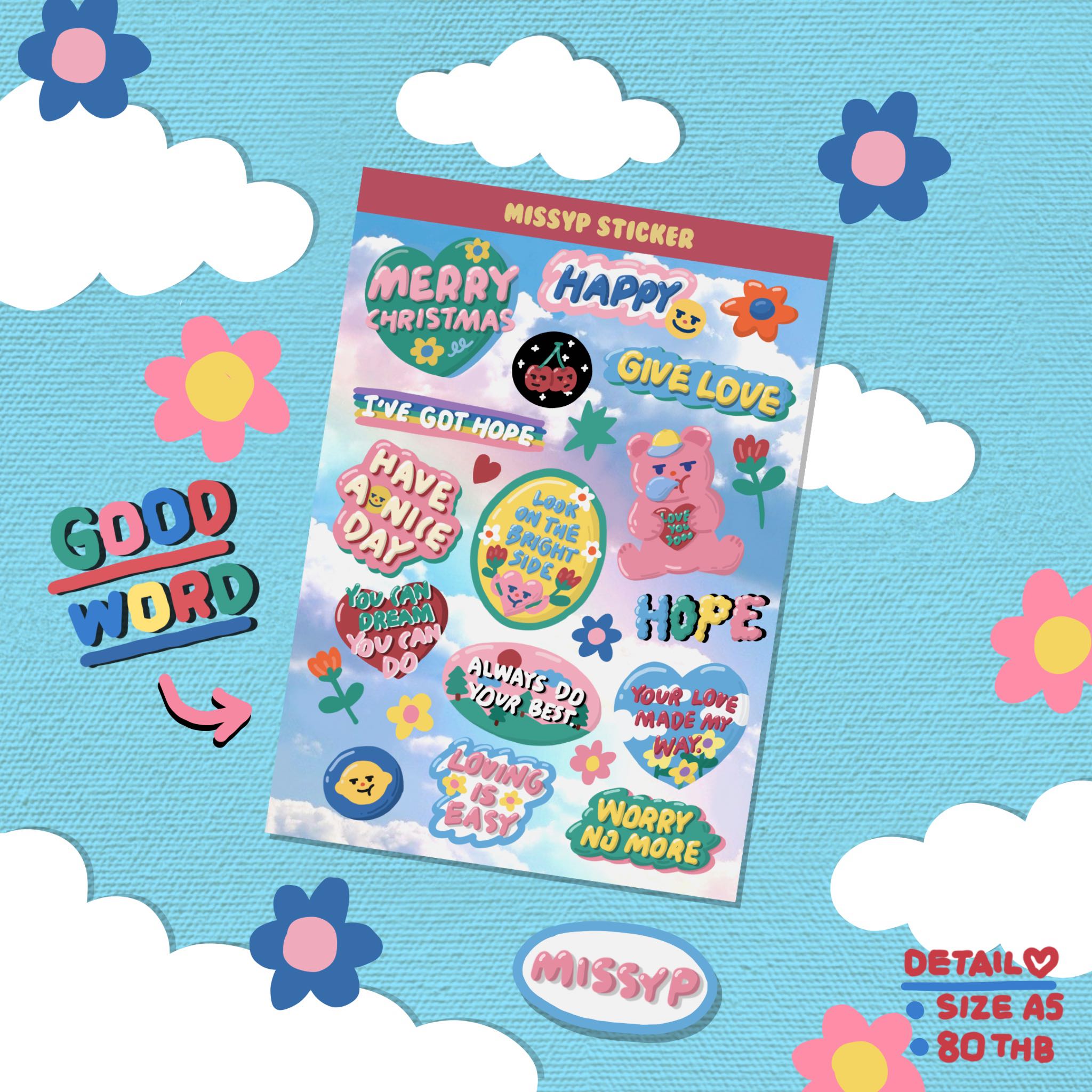 STICKER GOOD WORD