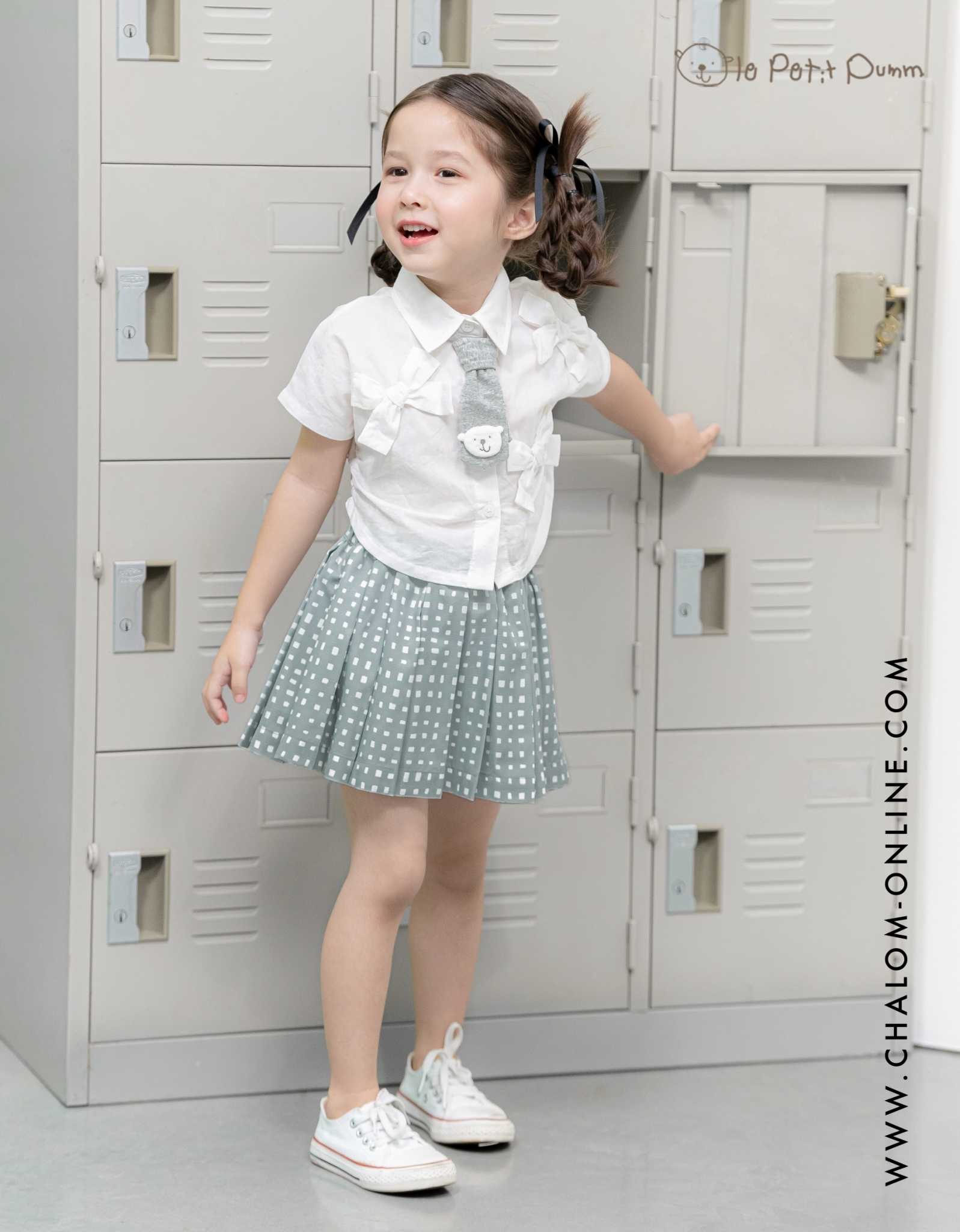 LS PU 427+428 UF ชุด Set เสื้อ+กระโปรง (18M-4Y)