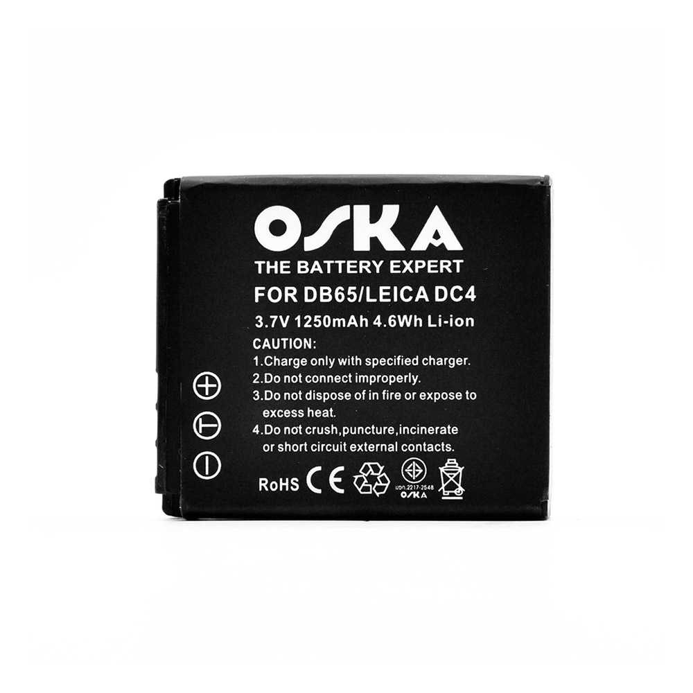 OSKACamera Battery For  RIC DB65/LEI DC4