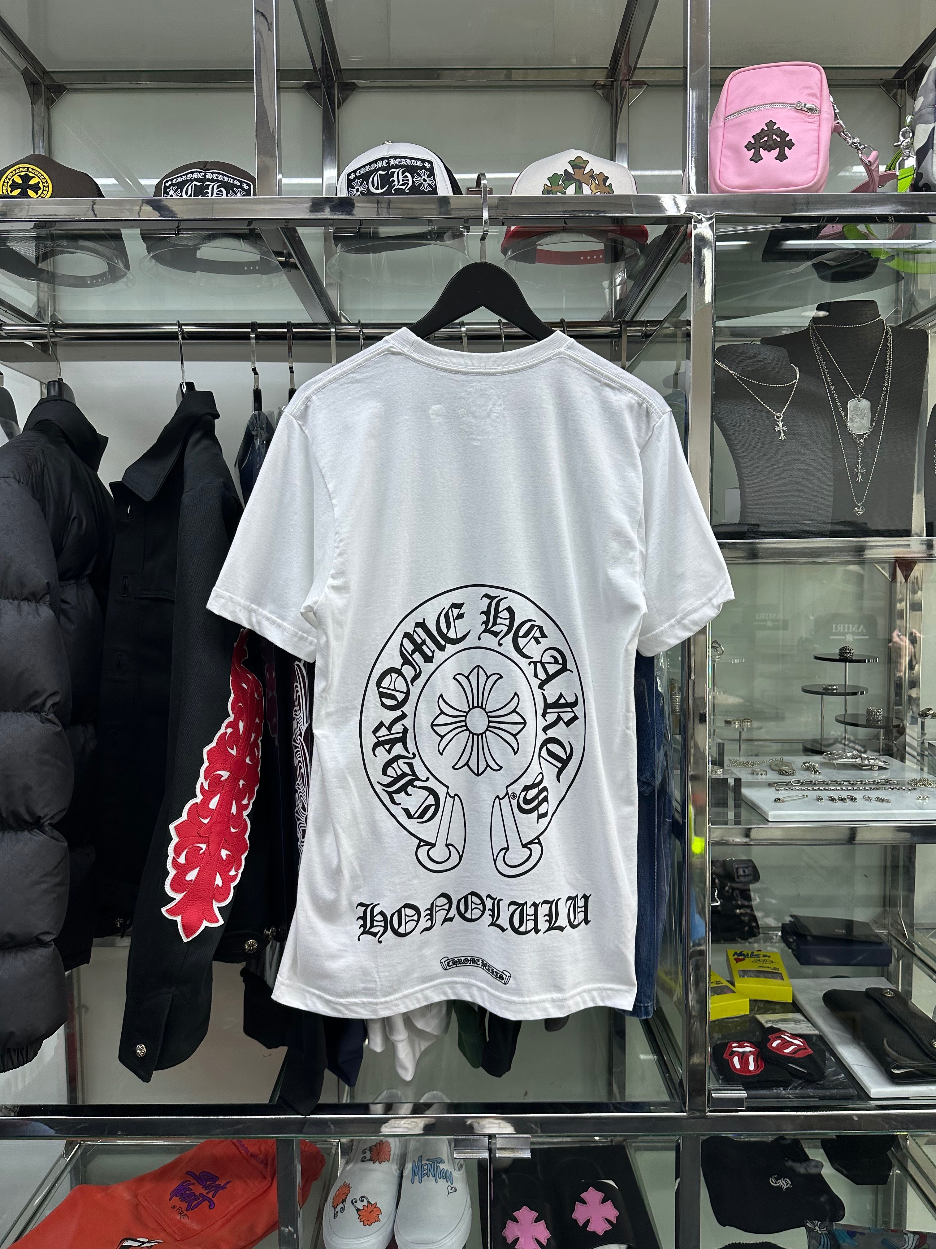 Chrome Hearts Horseshoe Honolulu White Tee